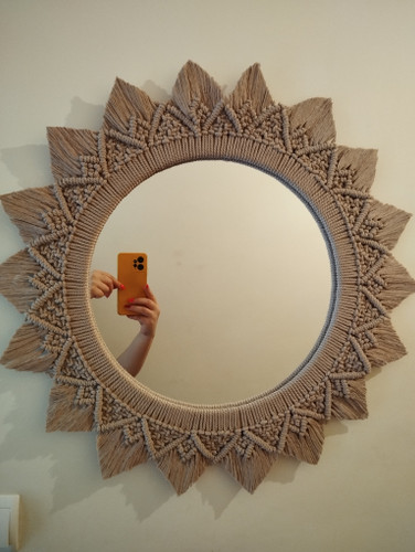 اینه مکرومه طرح لوزی