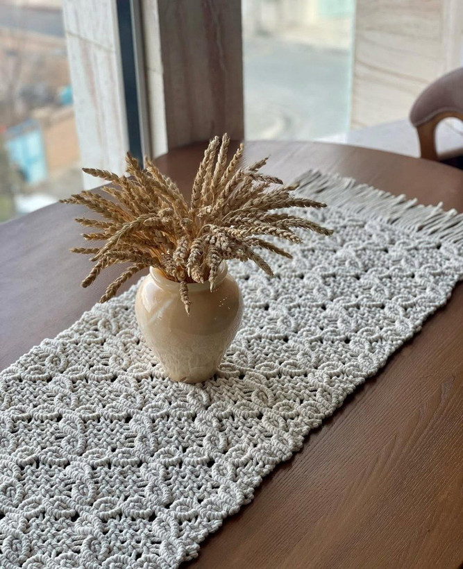 رانر مکرومه طرح گلبرگ