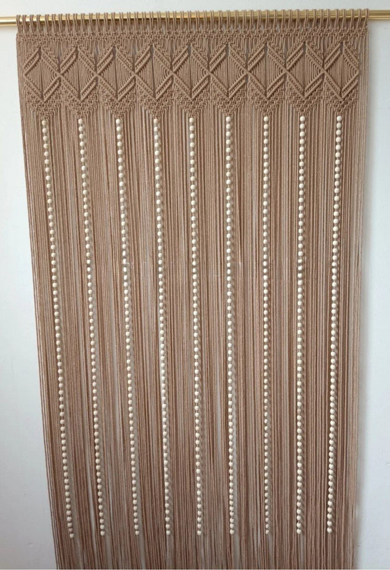 پرده طرح لوزی مهره دار