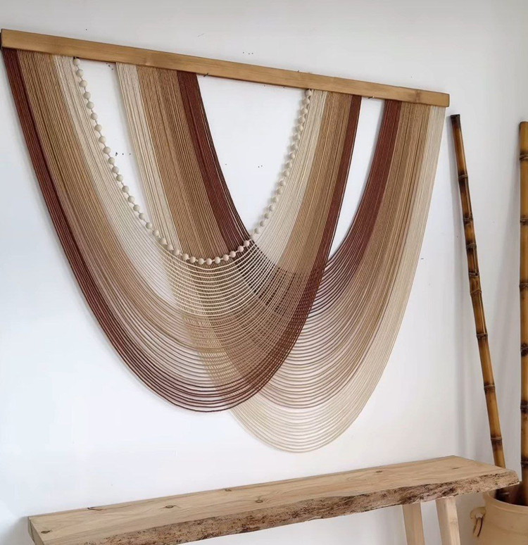 بومریس مکرومه دو هلالی مهره دار