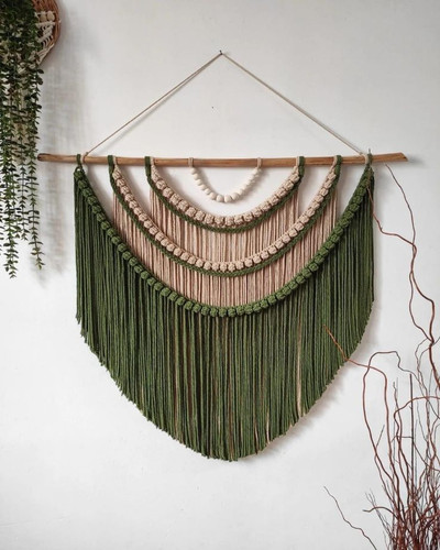 دیوارکوب مکرومه طرح ریسه