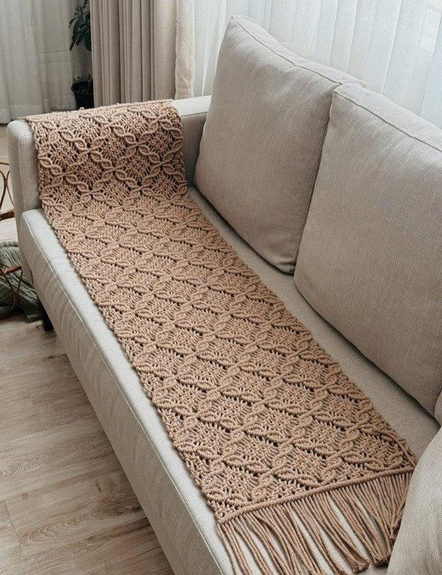 رانر مکرومه طرح گلبرگ