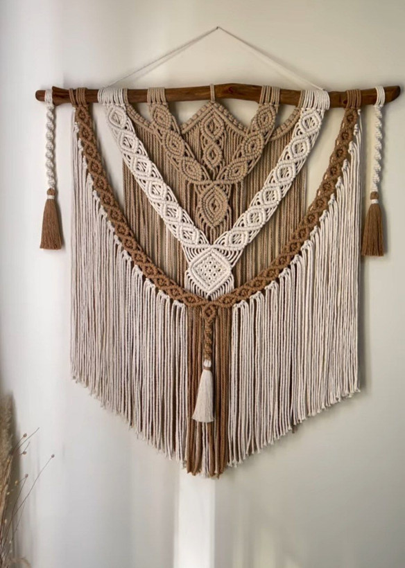 دیوارکوب مکرومه طرح الهه ناز