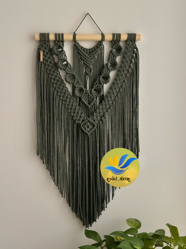 دیوارکوب مکرومه دستبافت طرح سارای