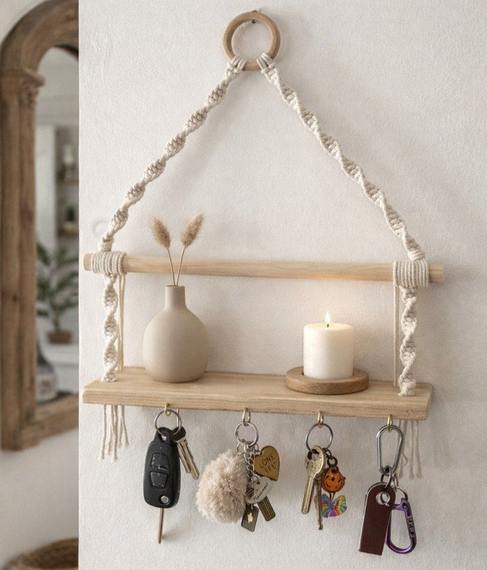 جا کلیدی مکرومه شلف دار